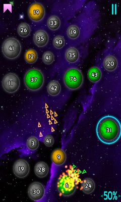 Gameplay of the Galcon for Android phone or tablet.