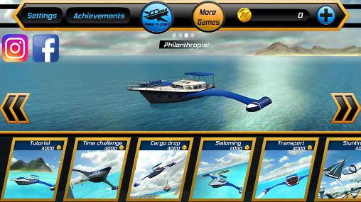 Game of flying: Cruise ship 3D - Android game screenshots.