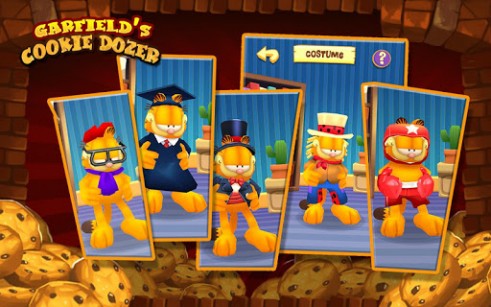 Garfield's cookie dozer - Android game screenshots.