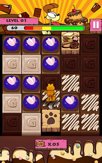 Garfield's puzzle buffet - Android game screenshots.