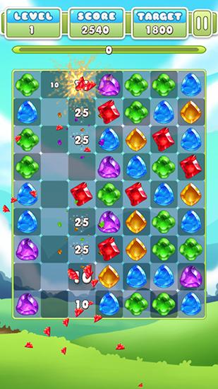 Gem crush. Crazy gem match fever - Android game screenshots.