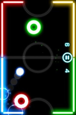 Glow hockey 2 - Android game screenshots.