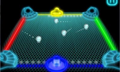 Glow Hockey 3D - Android game screenshots.