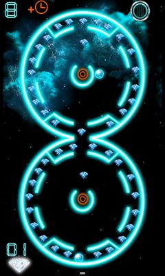 Gameplay of the Glow Maze Tilt for Android phone or tablet.