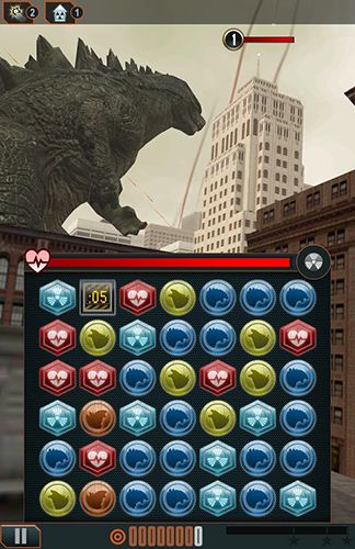 Gameplay of the Godzilla: Smash 3 for Android phone or tablet.