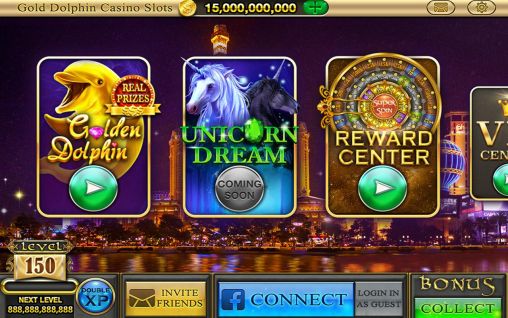 Gold dolphin casino: Slots - Android game screenshots.