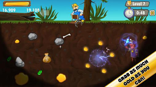 Gold miner saga - Android game screenshots.