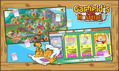 Gameplay of the Garfield's pet hospital for Android phone or tablet.