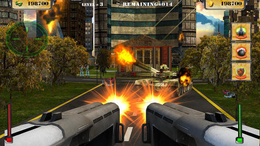 Gunship commando: Military strike 3D - Android game screenshots.