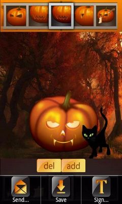 Gameplay of the Halloween Pumpkin Kit Lite for Android phone or tablet.