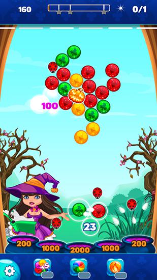 Halloween town: Bubble shooter - Android game screenshots.