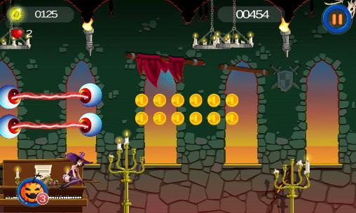 Halloween witch's gold runner - Android game screenshots.