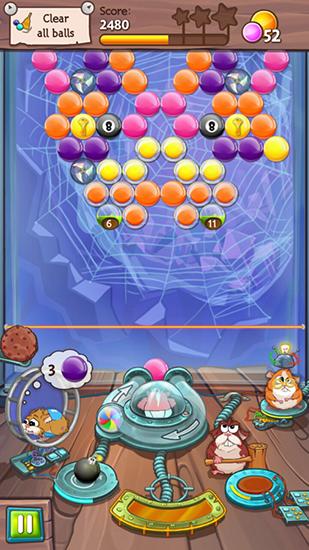 Hamster balls: Bubble shooter - Android game screenshots.