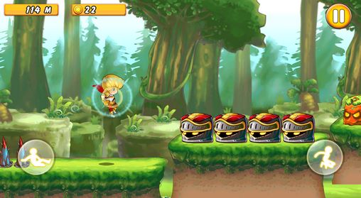 Gameplay of the Happy run for Android phone or tablet.