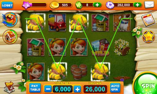 Harvest slots HD - Android game screenshots.