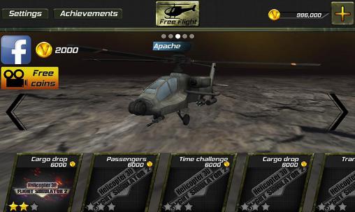 Helicopter 3D: Flight sim 2 - Android game screenshots.