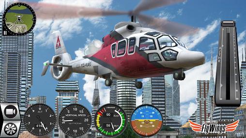 Helicopter simulator 2016. Flight simulator online: Fly wings - Android game screenshots.