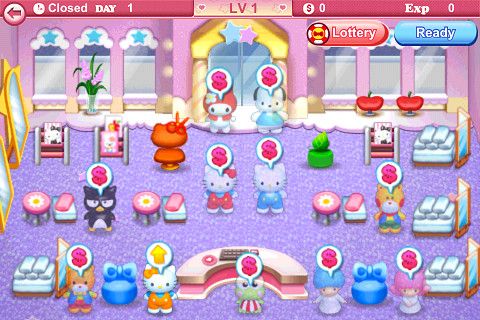 Hello Kitty beauty salon - Android game screenshots.
