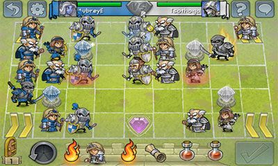 Gameplay of the Hero Academy for Android phone or tablet.
