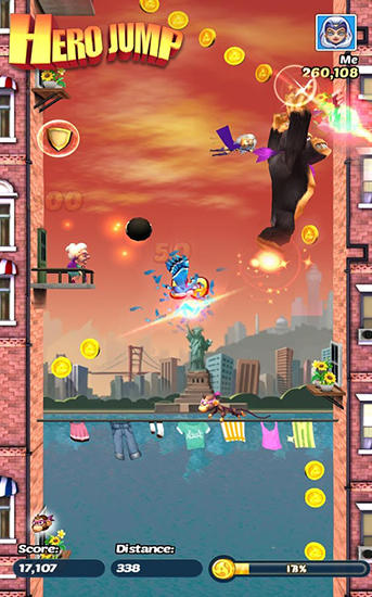 Hero jump - Android game screenshots.