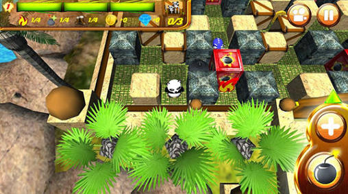Hero panda: Bomber - Android game screenshots.