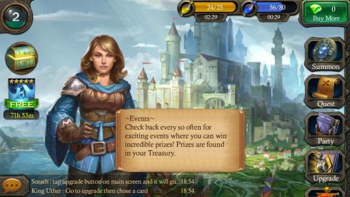 Heroes of Camelot - Android game screenshots.