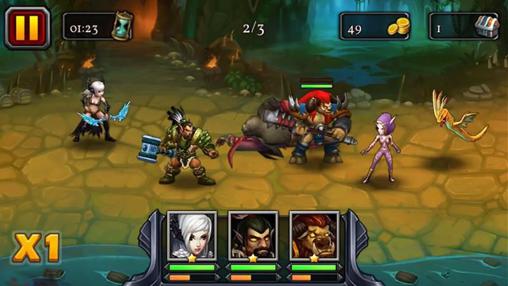 Heroes of the alpha arena - Android game screenshots.