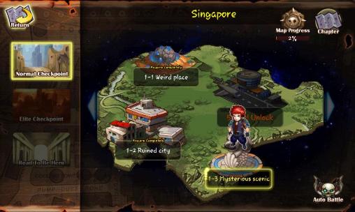 Heroes saga: English - Android game screenshots.