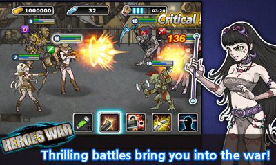 Heroes War - Android game screenshots.