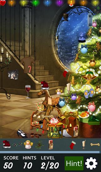 Hidden object: Christmas tree - Android game screenshots.