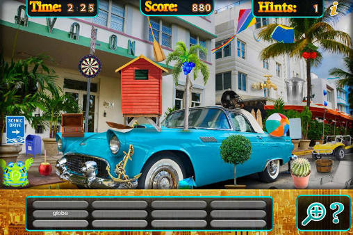 Hidden objects: Florida to New York vacation - Android game screenshots.