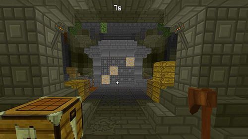 Hide and seek treasures Minecraft style - Android game screenshots.