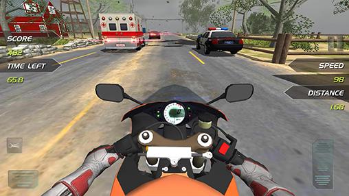 Highway motorbike rider - Android game screenshots.