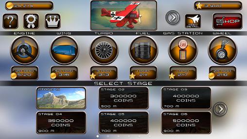 Hill climb flying: Racing - Android game screenshots.