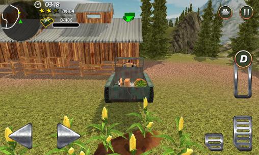 Hill farm truck tractor pro - Android game screenshots.
