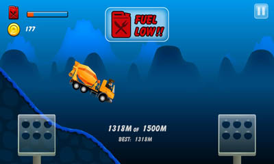 Gameplay of the Hill Racing for Android phone or tablet.