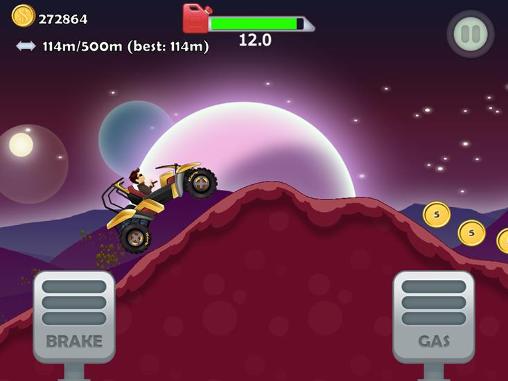 Hill racing: Christmas special - Android game screenshots.