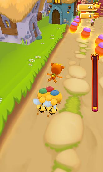 Honey rush: Run Teddy run - Android game screenshots.