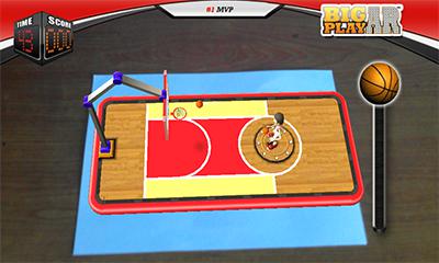 Gameplay of the HoopsAR for Android phone or tablet.