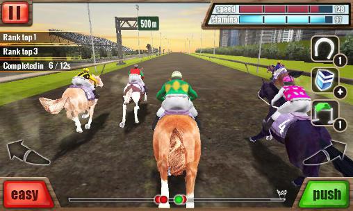 Horse racing 3D - Android game screenshots.