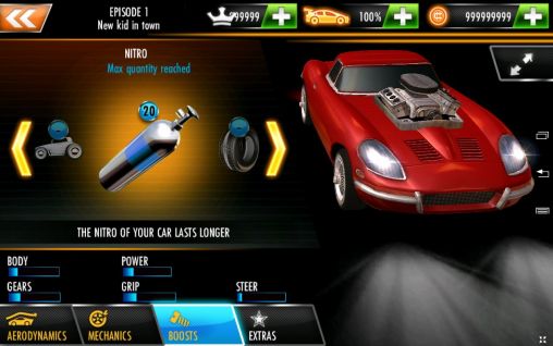 Hot rod racers - Android game screenshots.