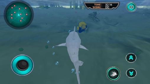 Hungry white shark revenge 3D - Android game screenshots.