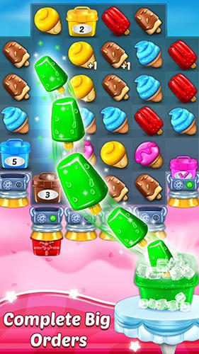 Ice cream paradise: Match 3 - Android game screenshots.