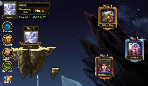 Infinite myths: Online card game - Android game screenshots.