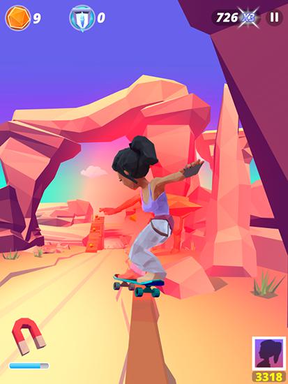 Infinite skater - Android game screenshots.