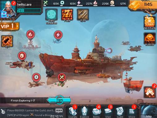 Infinity: Ark war - Android game screenshots.
