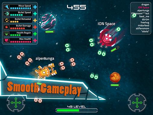 Ion space - Android game screenshots.