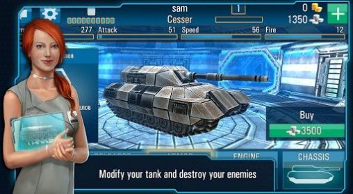 Gameplay of the Iron tanks for Android phone or tablet.