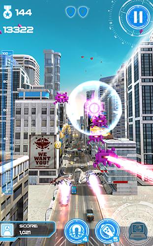 Jet run: City defender - Android game screenshots.