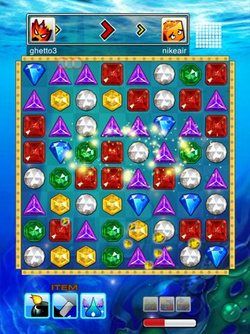 Gameplay of the Jewel battle HD for Android phone or tablet.